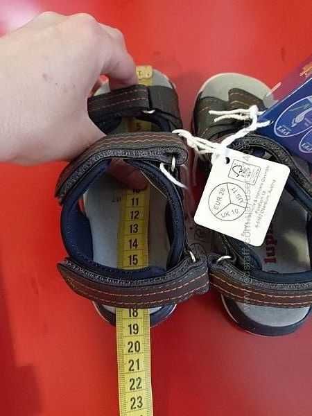 Босоніжки для хлопчика Lupilu р.27, 28 Устілка (см) 17-18