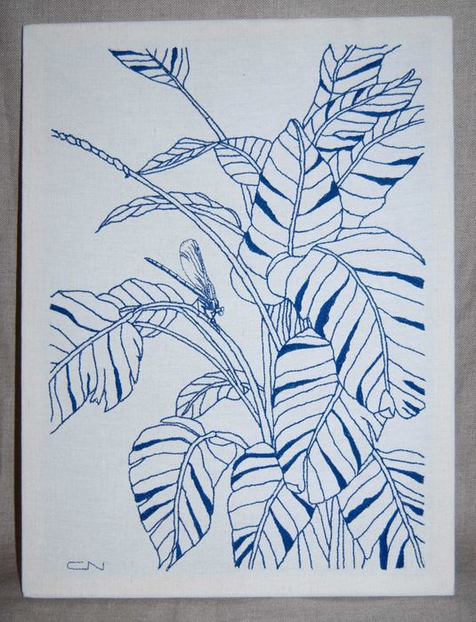 Вишита картина "Cтрекоза"