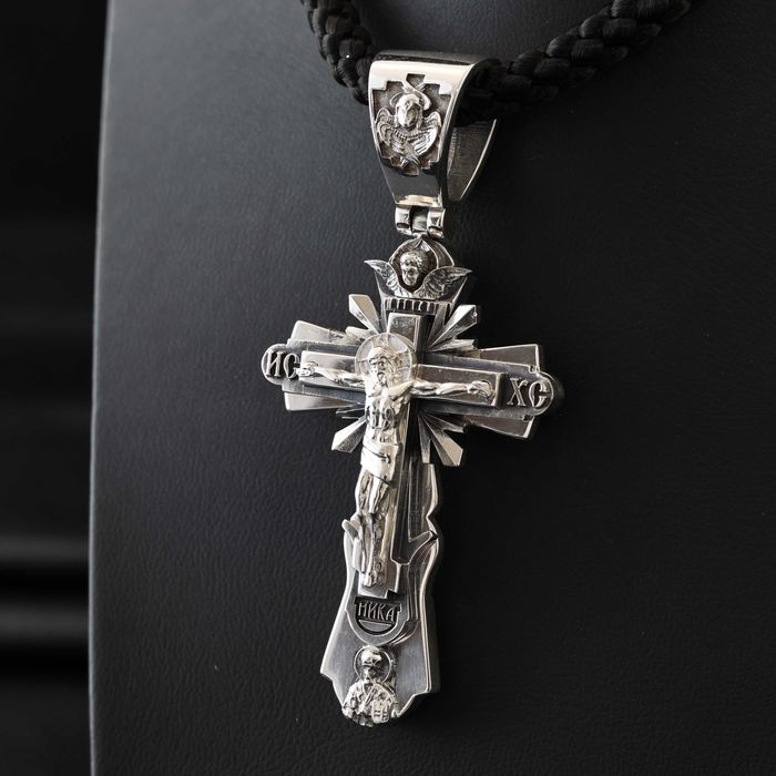 Масивний срібний хрестик ЛУЧІ вагою 28.8 грам