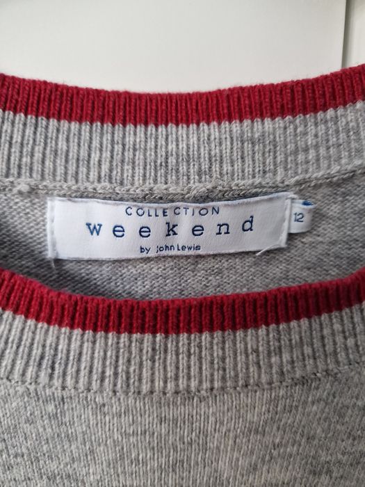 Swiateczny sweter by John Levis Lewis L święty Mikołaj buldog francusk