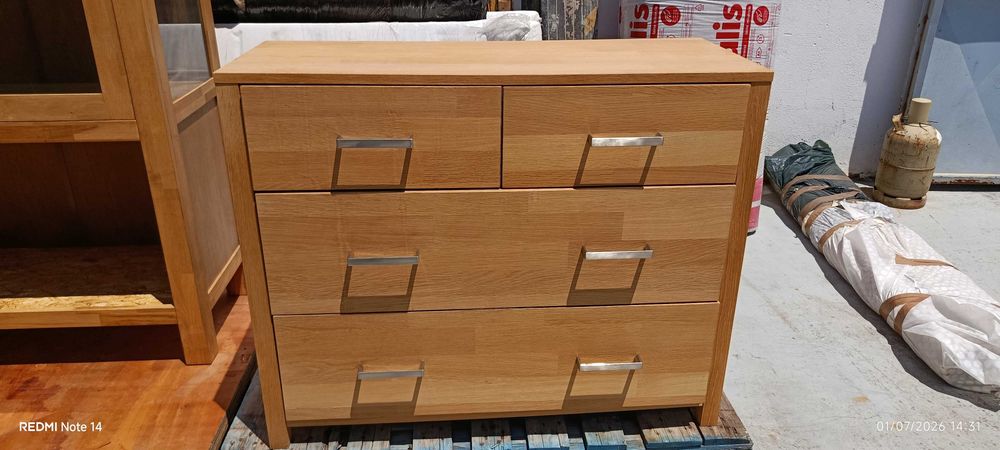 Cama de Casal / Estante / Cómoda (Conjunto)