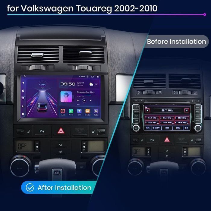 Radio nawigacja VW Volkswagen Touareg Carplay Android 4GB 64GB