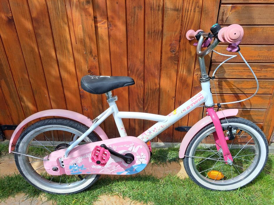Rower dziecięcy B'twin koła 16, dla dzieczynki (Decathlon)