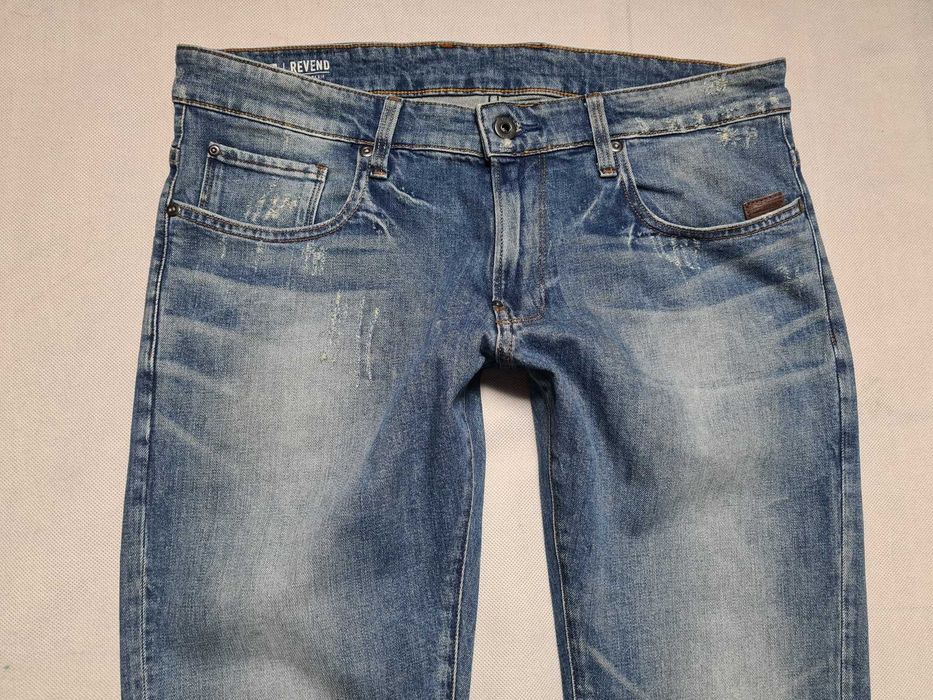 G-STAR RAW - REVEND SUPER SLIM roz. W33L34 (34X34) pas 92 cm IDEAŁ