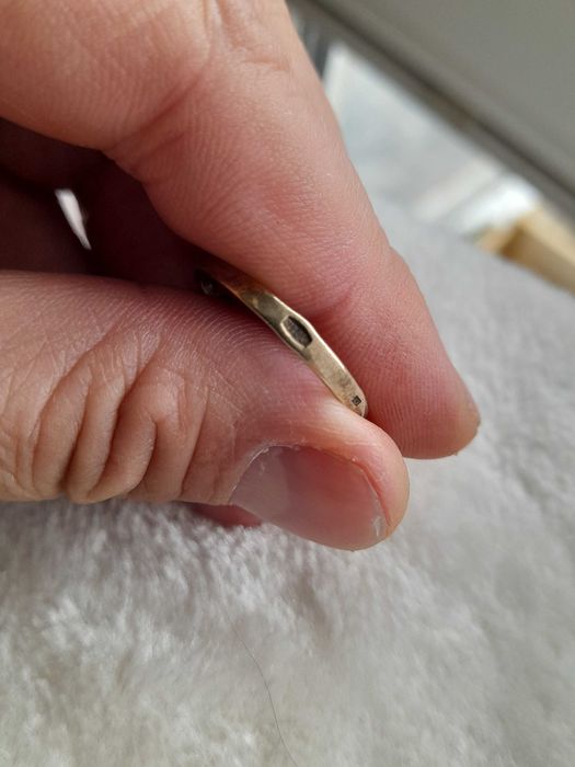 Pierścionek srebrny przedwojenny