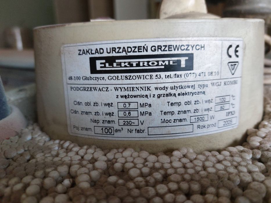 Bojler 100l Elektromet 1500w