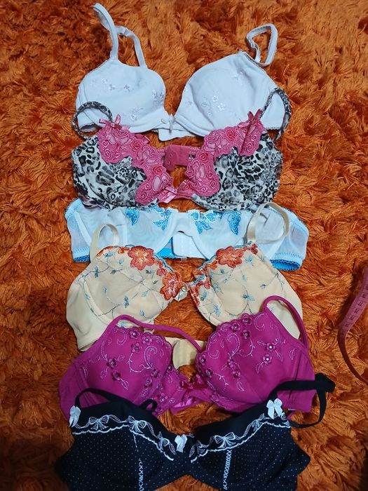 Gina Benotti,H&M zestaw 6 biustonoszy mlodziezowych/damskich A70do80