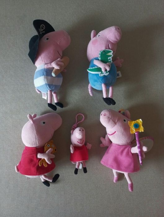 Swinka Peppa George 5 x maskotki brelok