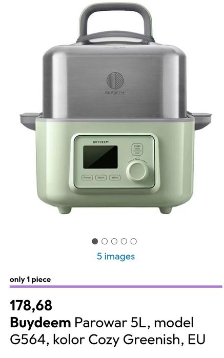 Byudeem cosy G564 nova em caixa!Cozinhar a vapor e sopas