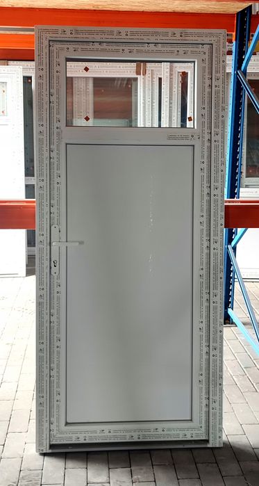 Drzwi Zewnętrzne 90x200 KACPRZAK Nowe PCV Sklepowe Białe - Lider OLX