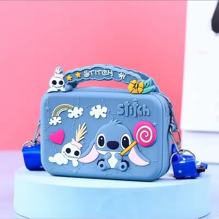 Силиконовая сумка сумочка через плечо стич stitch