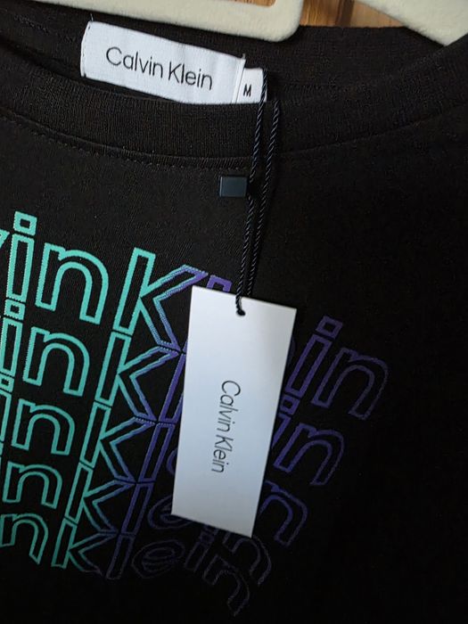 Oryginalny Crop Top krótki Calvin Klein CK czarny