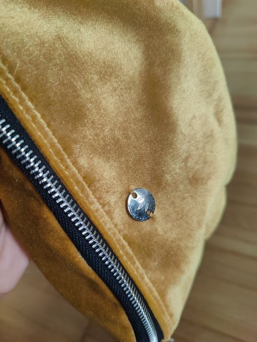 Nerka welurowa Sabitatka złota handmade