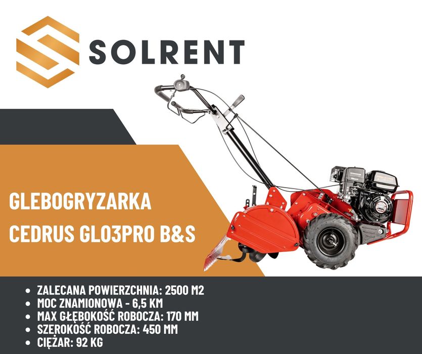 Wynajem GLEBOGRYZARKA Cedrus GL03PRO b&s