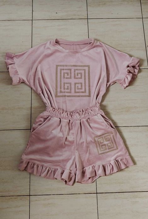 Komplet welurowy damski