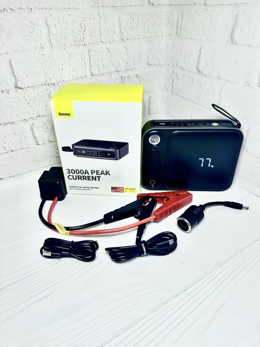 Пусковое Бустер Baseus Super Energy Ultra Jump Starter 26800mAh 3000A
