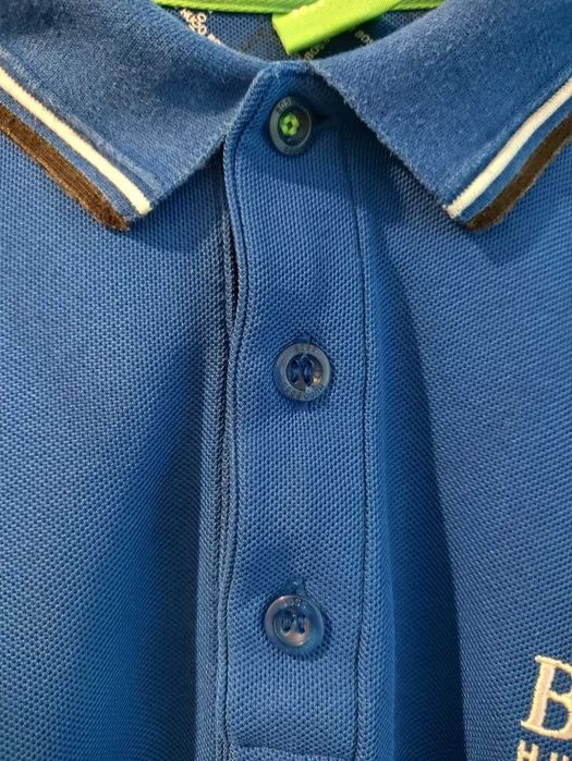 Hugo Boss Green Moisture Manager Polo – męska koszulka polo premium – Rozmiar M