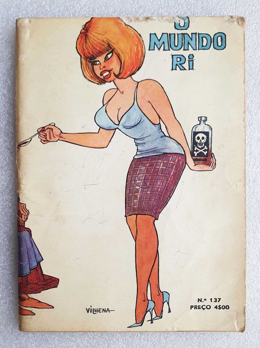 Antiga Revista ~ " O MUNDO RI nº 137 " ~ de Vilhena ~ 1965