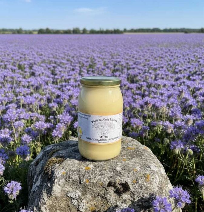 Miód wielokwiatowo-faceliowy kremowany 2 sztuki