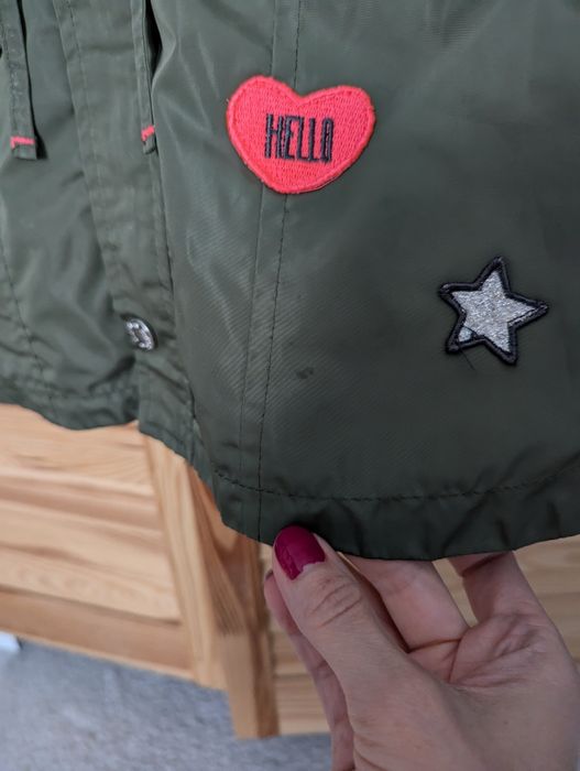 Zielona parka dziewczęca Cool Club