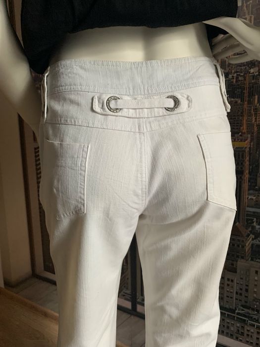 Брюки белые, котон, хлопок