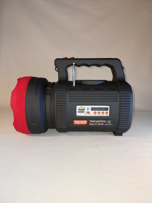 Лiхтaр тyристичний GS-540 Powerbank, Bluetooth, FM-радіо, USB, LED