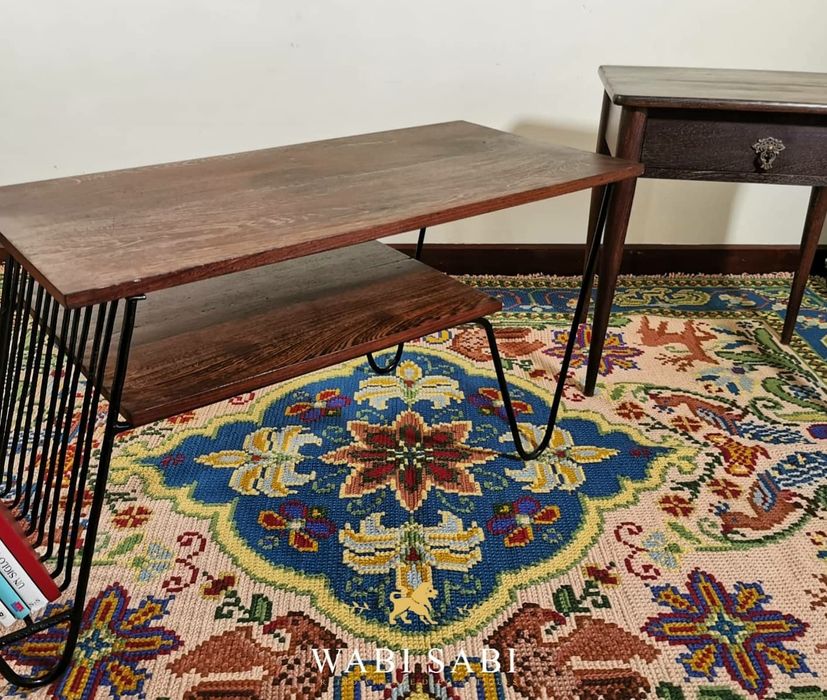 Madeira de Sucupira Preta,mesa de centro e mesa de apoio