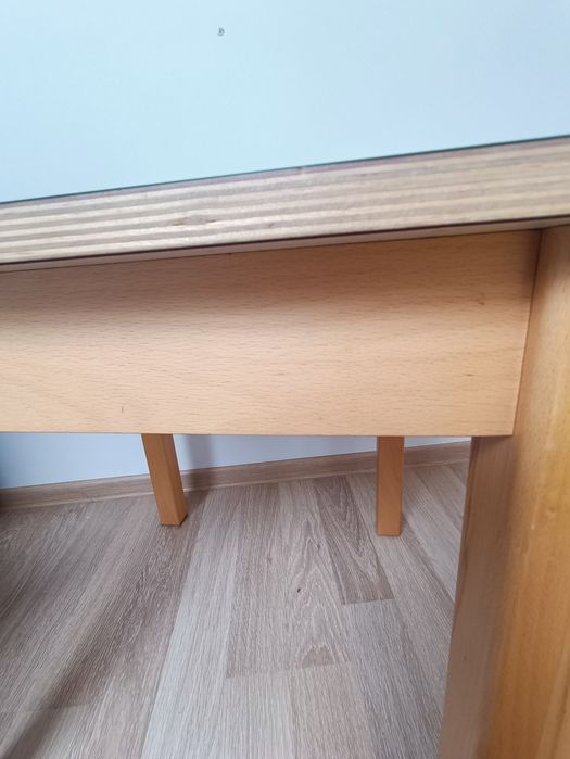Dziecięcy stolik z krzesełkiem, drewno bukowe
