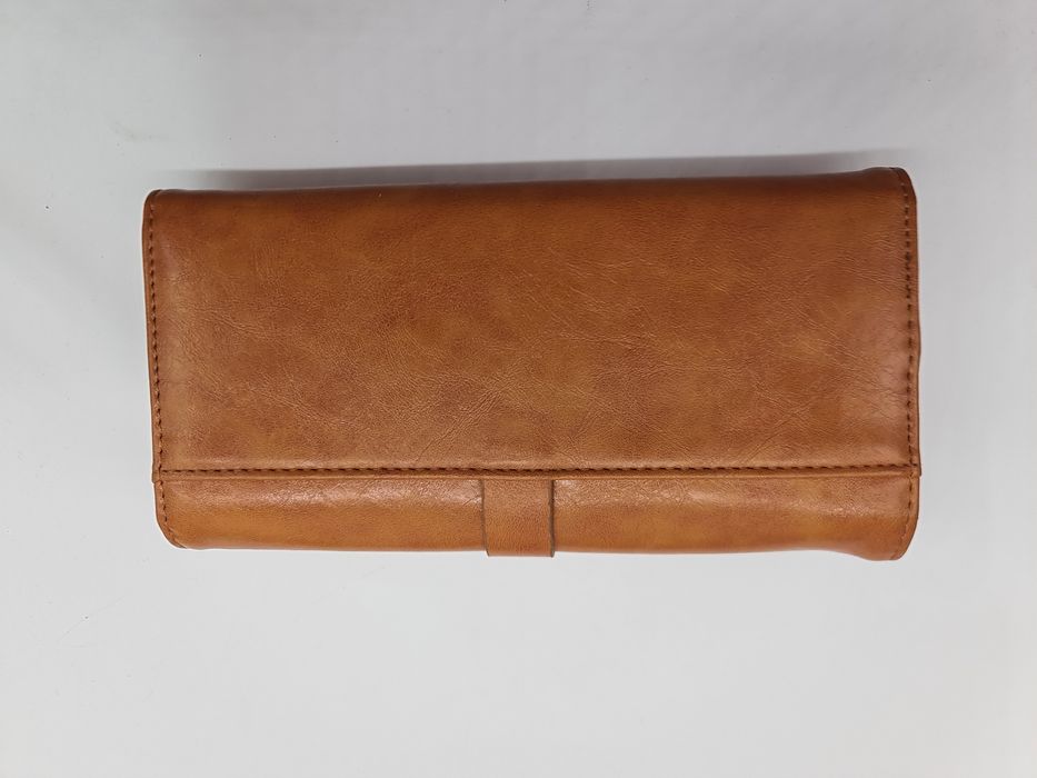 Carteira em pele castanho - Novo