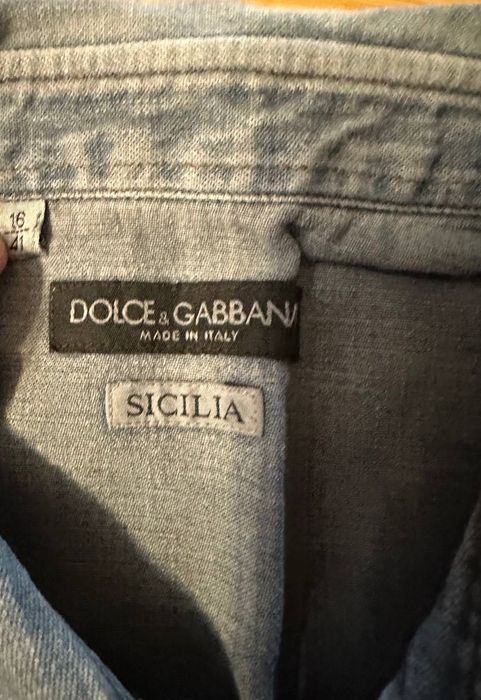 Dolce and Gabbana рубашка джинсова 41 розмір