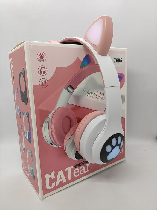 Беспроводные наушники VZV-23М с кошачьими ушками LED подсветкой