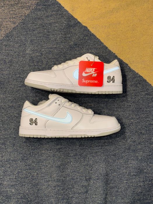 Nike Dunk Sb Low Pro Supreme White 7.5 40,5