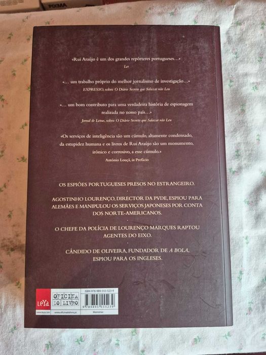 Livro - O Império dos Espiões A espionagem em Portugal e nas colónias de Rui Araújo