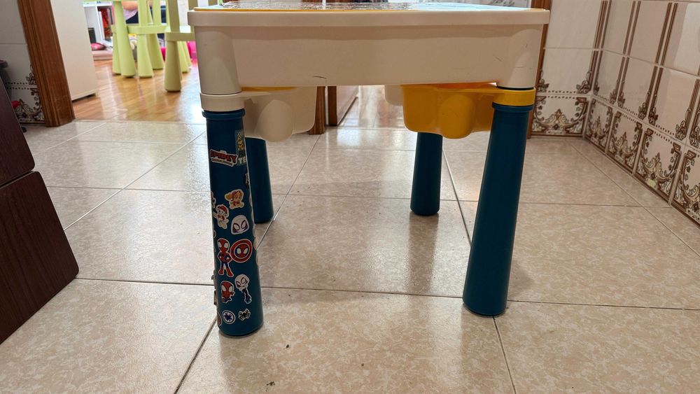 Mesa de Atividades Infantil Multifunções Lego + Cadeira