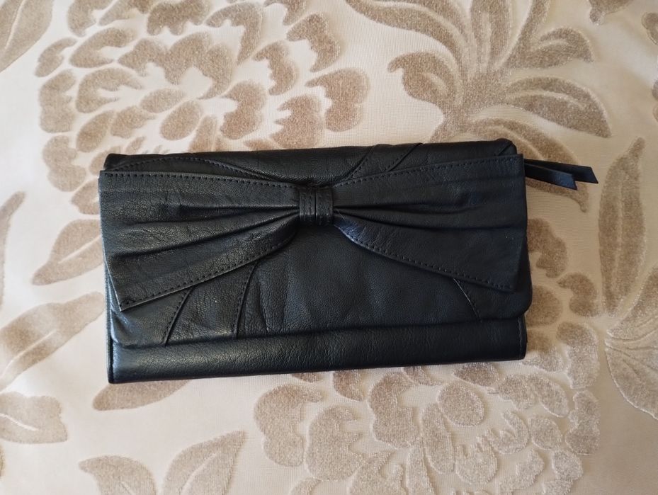 Кожаный клатч кошелек натуральная кожа