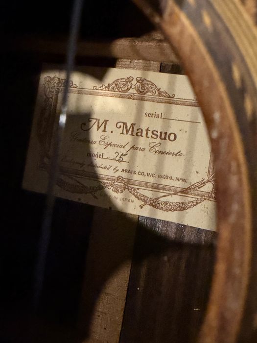 Guitarra classica japonesa M. Matsuo