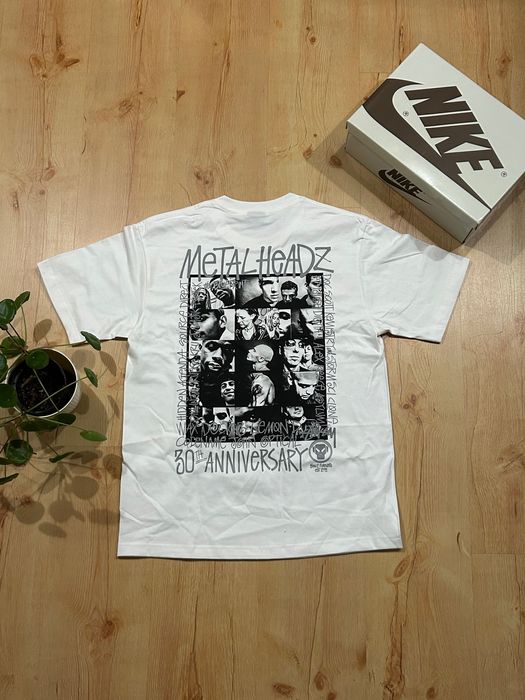 Koszulka stussy biała z nadrukiem