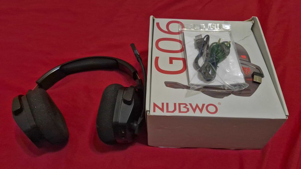 NUBWO G06 Gaming Headset 2.4GHz/Bluetooth/Wired Noise Cancelling with Mic