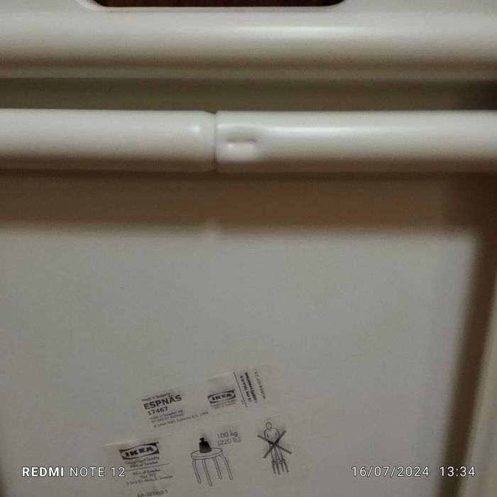 Banco ikea Dobrável Branco