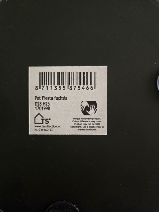 Dekoracyjna doniczka metalowa 28x25cm – TS Collection