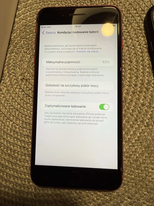 Iphone 8 + plus czerwony red