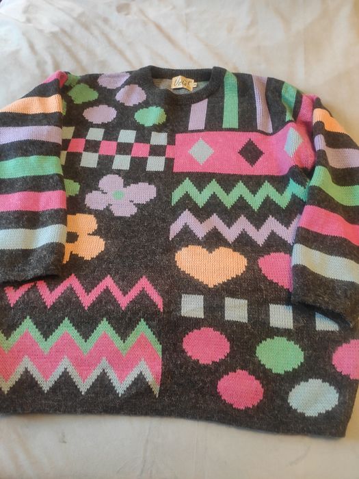 Sweter vintage, lata 80, xl