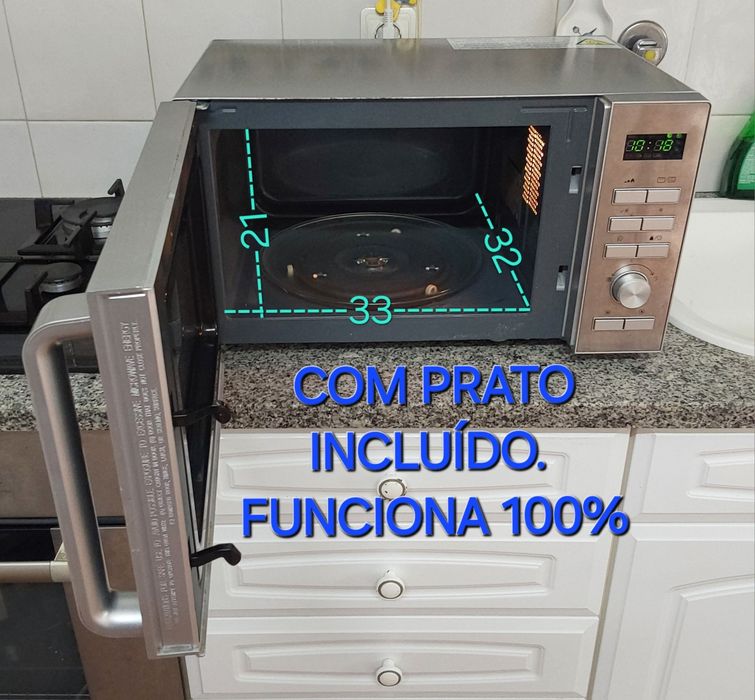 COMBINADO MICROONDAS E GRILL. Casa,Trabalho,Garagem,Campismo,Quarto.