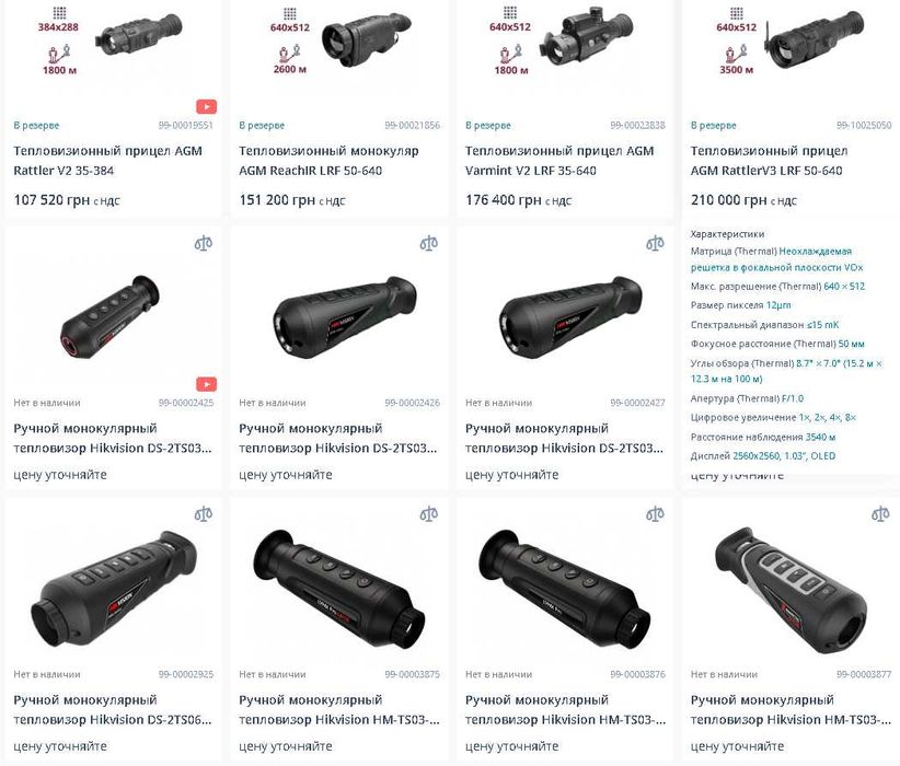 Тепловізійний приціл Dahua Thermal Scope C425