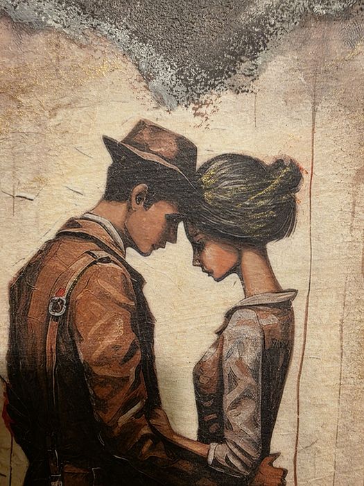 Prezent na Walentynki Szkatułka drewniana vintage decoupage – romantyc