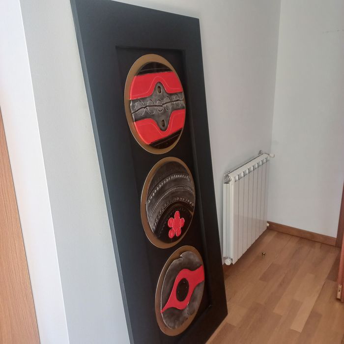 Painel - Cerâmica sobre Madeira