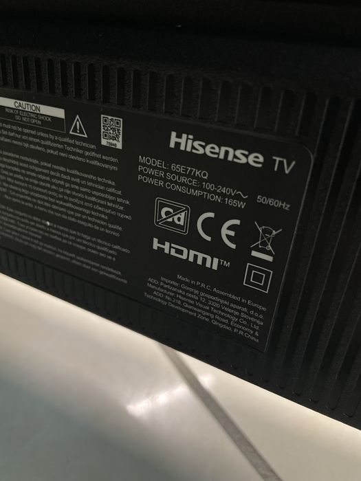 Новий. Hisense 65E77KQ. Qled. ДЕФЕКТ.