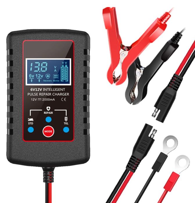 POFET Inteligentna ładowarka akumulatora/prostownik 6/12V