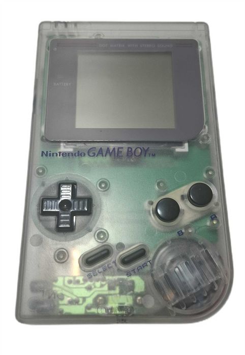 Game Boy Classic – Transparent - Podświetlany IPS LCD - Flash Cart 8GB