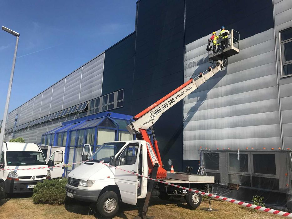 Wynajem zwyżki, Usługi podnośnikiem koszowym, Cały Śląsk i okolice